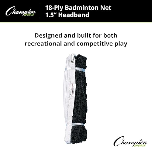 Miniatura 3 de Champion Sports Red de bádminton de nailon de 18 capas