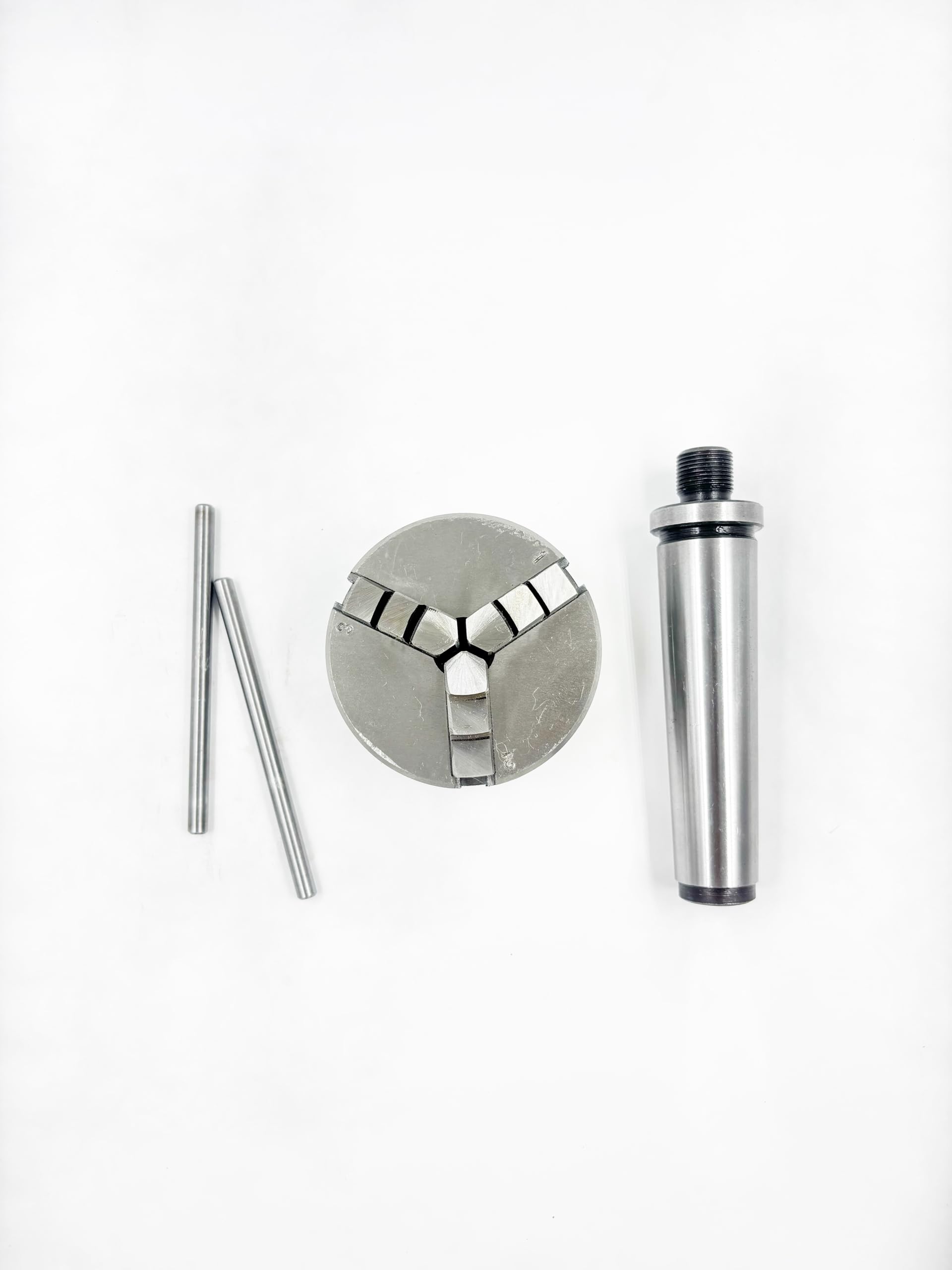 3-Jaw Self-Centering Chuck M14x1 Thread with Drawbar – Precision