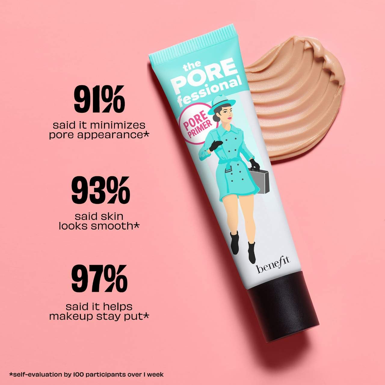 Benefit Matte Set Includes The POREfessional Primer [0.75 Fluid Ounces] + The Porefessional Smooth Sip Moisturizer [1.7 Fluid Ounces] Full Size Set UNBOXED