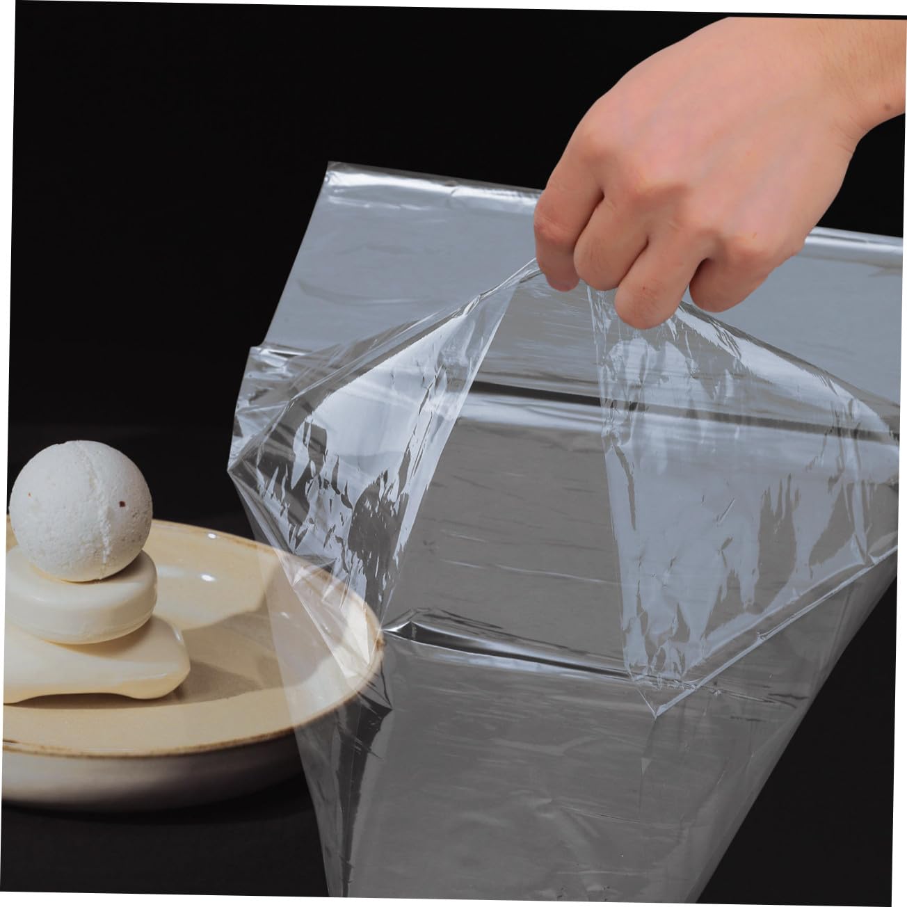 100 Stück Schrumpfbeutel aus Pvc für Verpackungskörbe und Heimwerkerprojekte Transparent Einfach zu Verwenden Vielseitig Einsetzbar