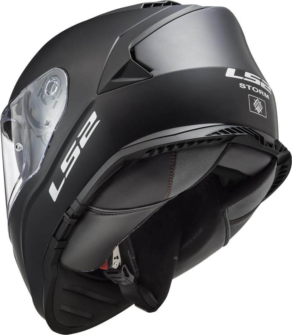 LS2, Kask motocyklowy na całą twarz STORM mat black, M