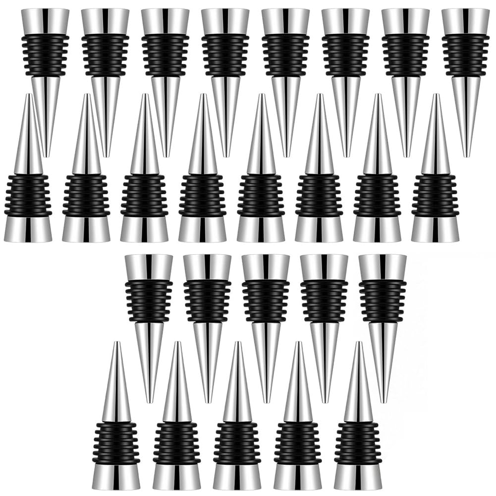 Hndhbfgrt Wine Bottle Stopper 30Pcs Reusable Decorative Stoppers for DIY Wedding Party Bar