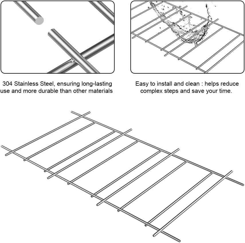 SafBbcue Ceramic Radiant Flame Tamer and Rack for Members Mark 04ALP 04ANG P30C1D Y0005XC-1 Bakers Chefs 608SB 9803S 9905TB Grand Hall Y0005XC Y0101XC, Turbo PR5010, SAMS, Grand Hall Grills Parts