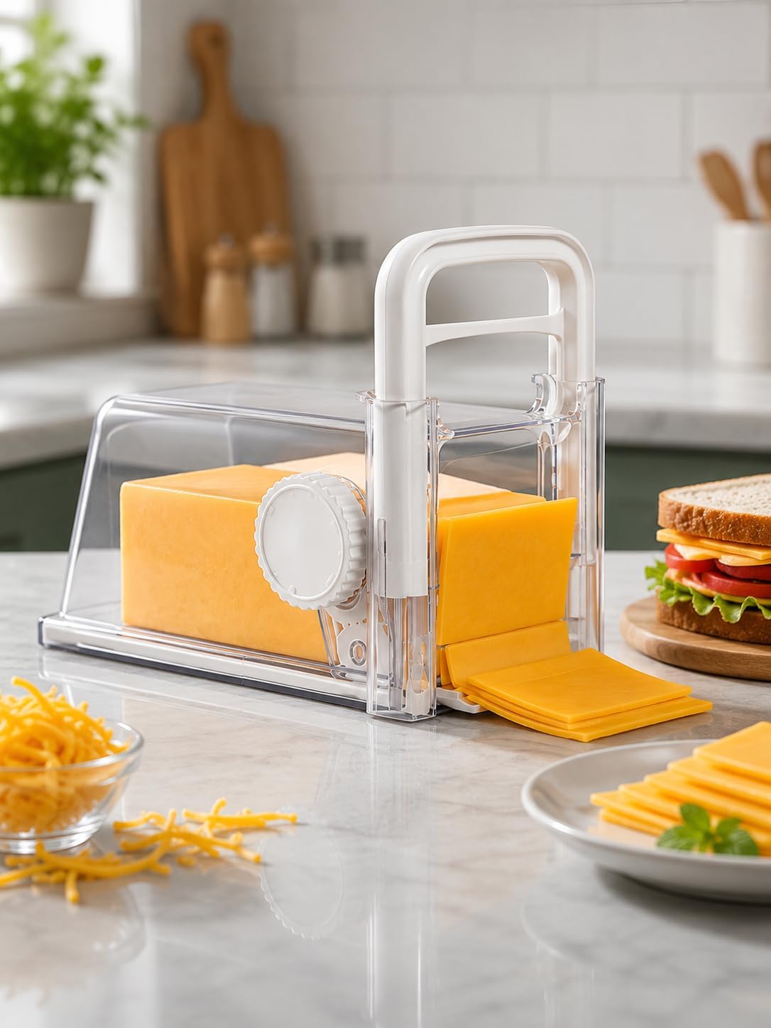 4-in-1 Butter and Cheese Slicer Kitchen Gadget: Cheese Slicer&Shredder, Butter Slicer