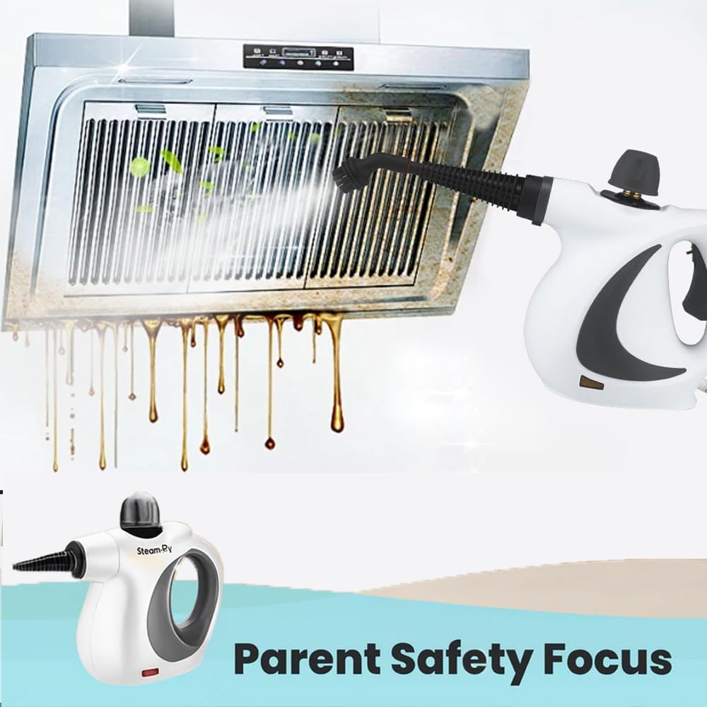 Steam Pro Cleaner, Hydro Jet Steampro Handheld Cleaner, Portable Steam Cleaner with 12 PCS Accessory & Safety Lock for Furniture, Multi-surface Deep Cleaning for Home