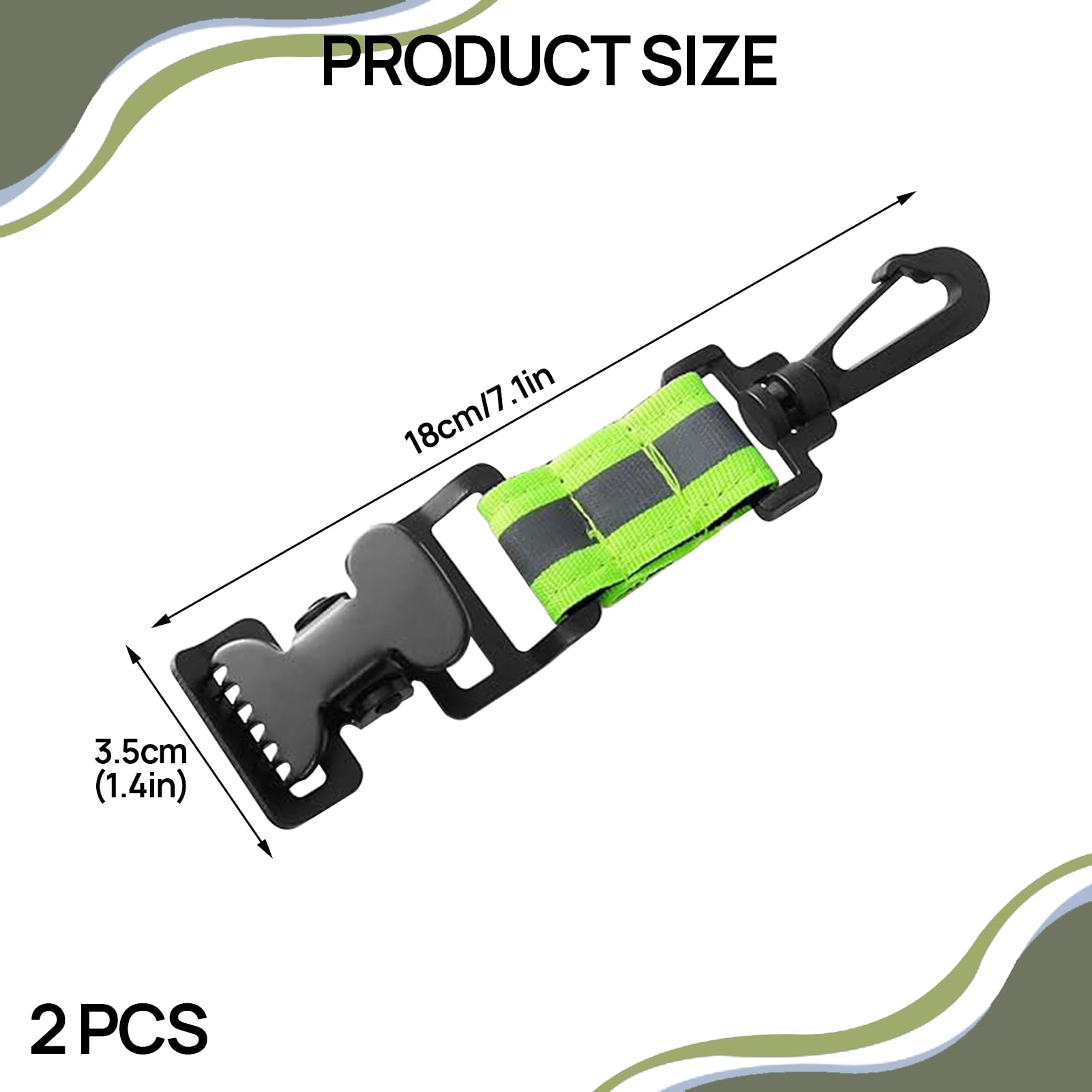 2 guanti da vigili del fuoco, supporto per guanti, guanti da pompiere, doppia clip, clip con clip in metallo, supporto per guanti e maschere