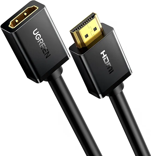 UGREEN HDMI Extension Cable 4K HDMI Extender 3FT Male to Female Adapter Cord Compatible with Roku TV Stick PS5 PS4 Xbox Laptop PC Nintendo Switch 2 Blu Ray Player Google Chromecast Wii U HDTV