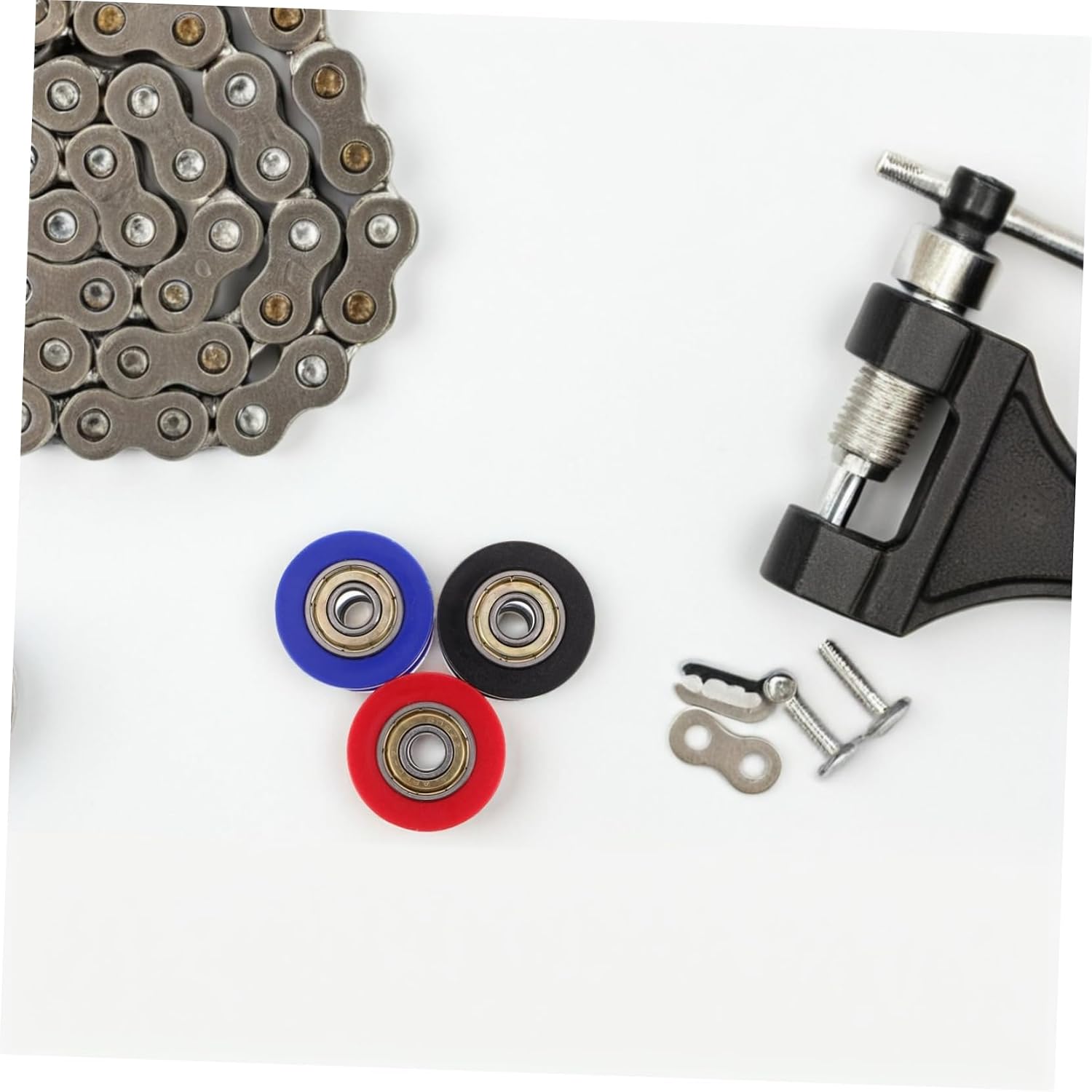 PRETYZOOM 3pcs Guide Sprocket Chain Rollers Chain Tensioner Wheel Guide Bicycle Chain Tensioner Chain Roller Dirt Bike Motorcycle Chain Tensioner for Repair Motorcycle Accessory Rubber