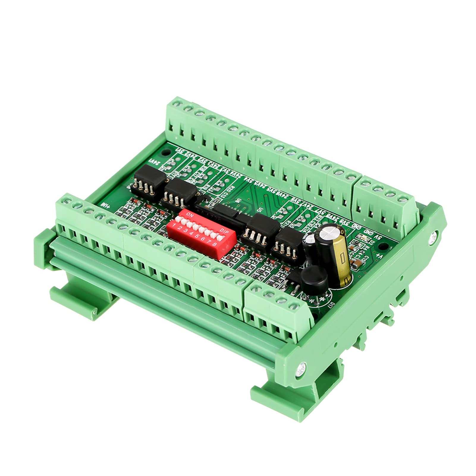 10MHZ 8 canales de NPN / PNP a NPN 5V / 24V Módulo convertidor de nivel conversión de señal de onda cuadrada