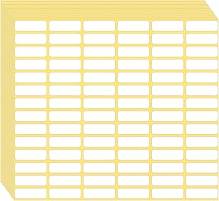 1680 Pcs Matte White Labels Blank Stickers Small Sticky Labels Removable Price Tags Labels Stickers for Jars Boxes Envelopes File Folders School Office Home (10 X 20 mm)