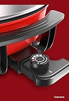 Vista 3 de Sartén eléctrica Shabu Shabu Shabu Olla caliente antiadherente Sartén de cocina de 2 sabores Wok de calor rápido rápido (dividido)