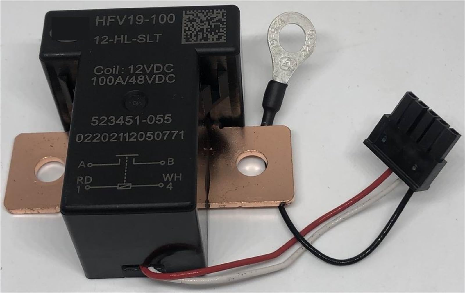 Relais de rétention magnétique HFV19-100 12-HL-SLT commutateur impulsionnel 12v