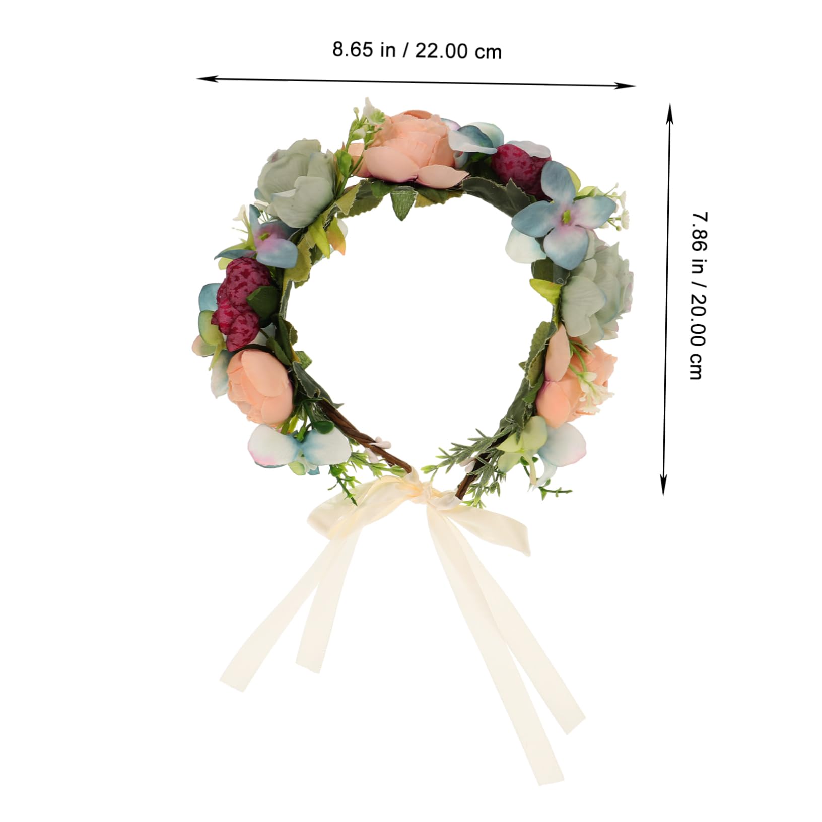 MAGICLULU 3 Stk Party-haarbänder Blumenkopfschmuck Für Die Braut Blaue Tiara Kopfschmuck Hochzeit Haarband Mit Blumenkrone Brautkopfschmuck Für Die Hochzeit Reisen Bilden Rose
