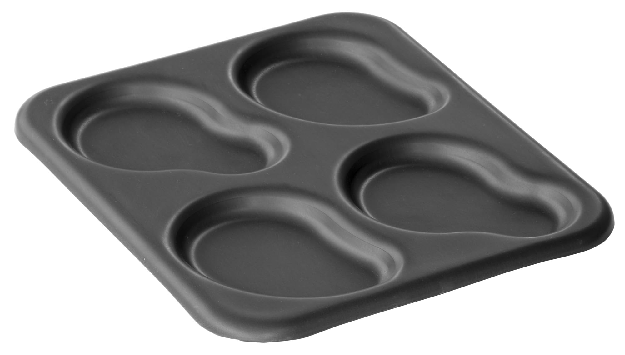 Lloyd Pans LloydPans, 20,5 x 23,8 cm, 4-cavity irregolare, pre-stagionato PSTK Egg teglia grigio scuro