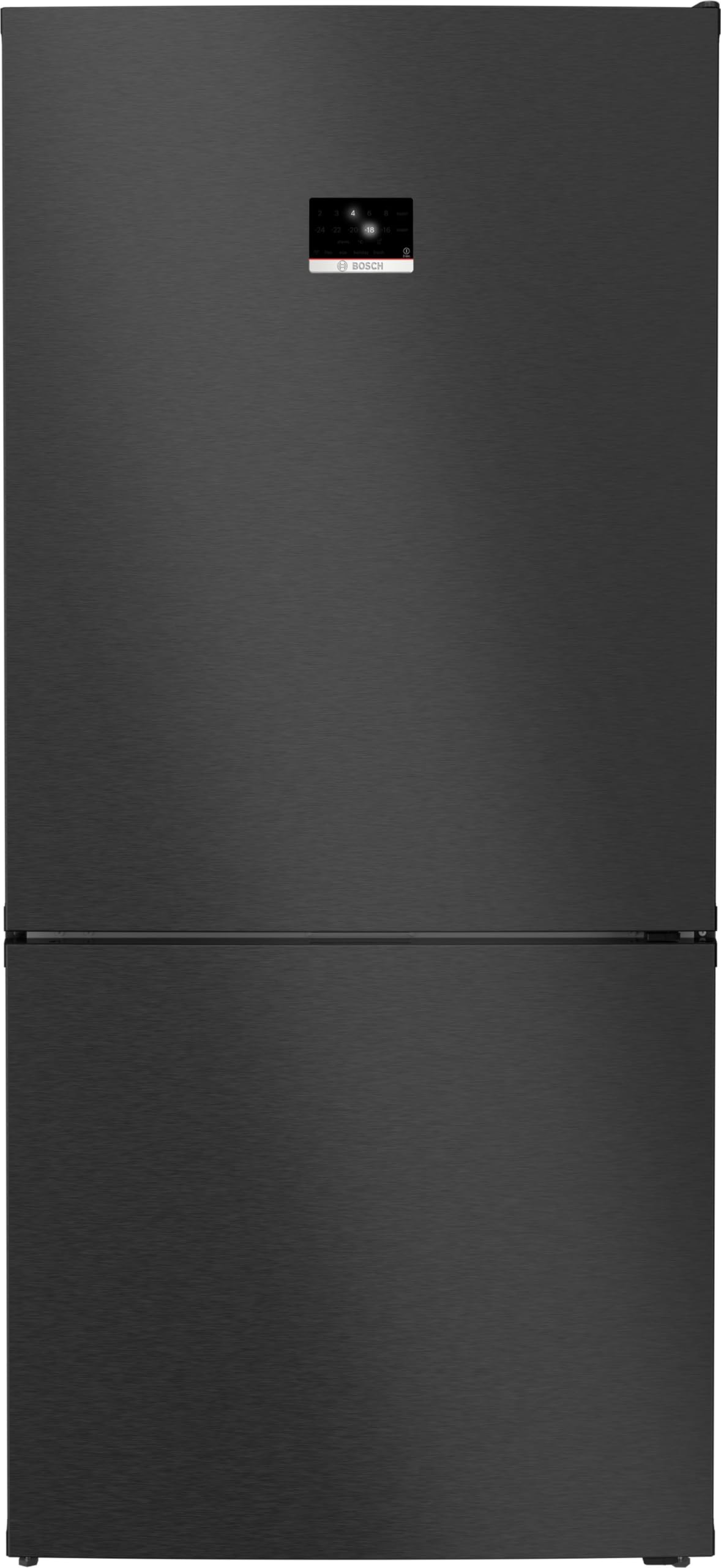 Bosch KGP86AXB0N, Serie 8, Smarte XXL-Kühl-Gefrier-Kombination, 186 x 86 cm, 419 L Kühlen & 202 L Gefrieren, NoFrost, Flexibles Interieur, 3x längere Frische, Gebürsteter schwarzer Stahl