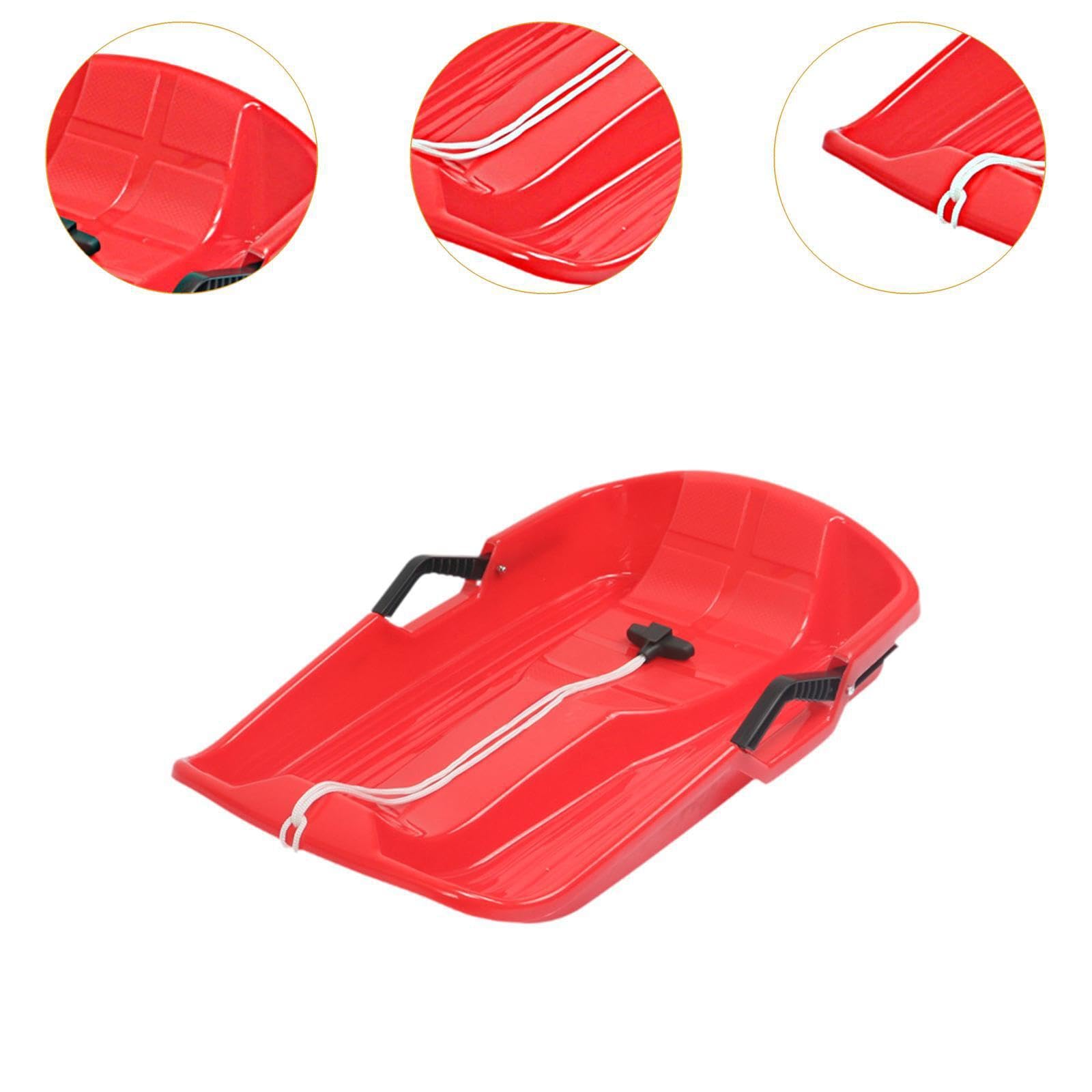 Luge à Neige avec Corde de Traction, Robuste et résistante, idéale pour Glisser sur l'herbe. Cadeau d'anniversaire d'hiver pour Enfants, garçons