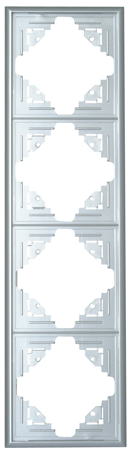 Kopp Abdeckrahmen 4-Fach Malta Silber