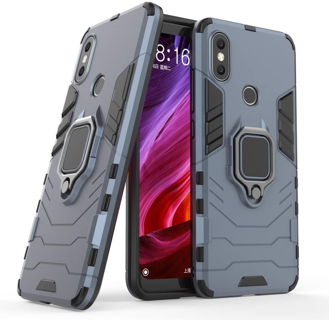 Cover LuluMain Per Xiaomi Mi 10 Lite 5G Con Anello Porta Dito E Cavalletto – Compatibile Con Supporto Magnetico Auto – Nero - 2