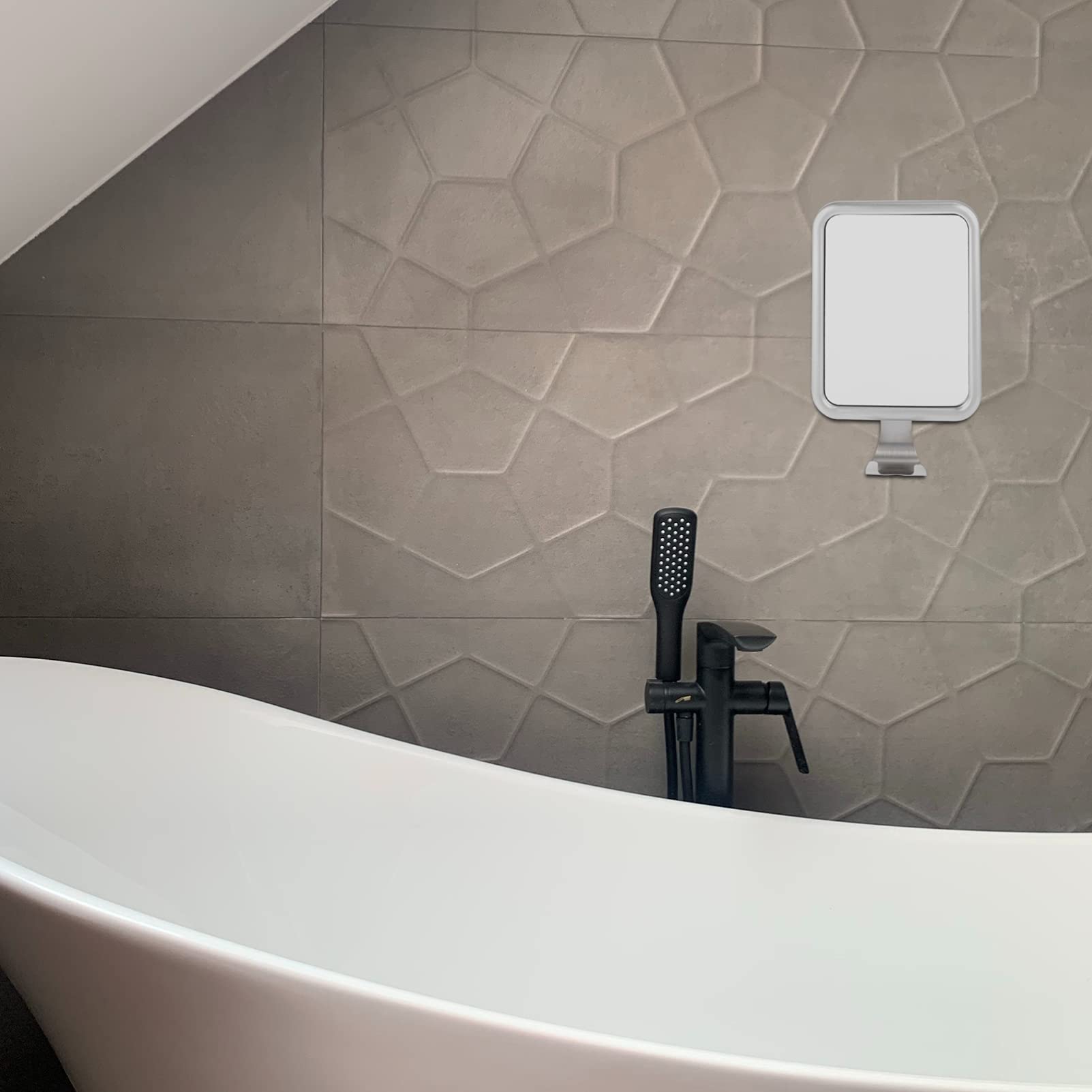 Espejo de baño portátil sin niebla con ventosa, ideal para maquillaje de mujer, apto para viajes, antivaho, perfecto para duchas y uso en tocador