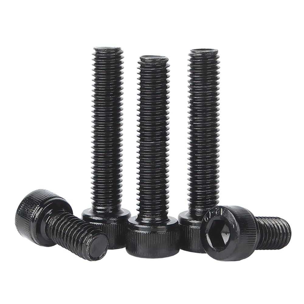 Generic M4-0.7x40mm Socket Head Cap Screws,12.9 Grade Alloy Steel M3 Bolts,Allen Socket Hex Drive, Black Oxide Finish,Machine Thread, Fully Threaded,