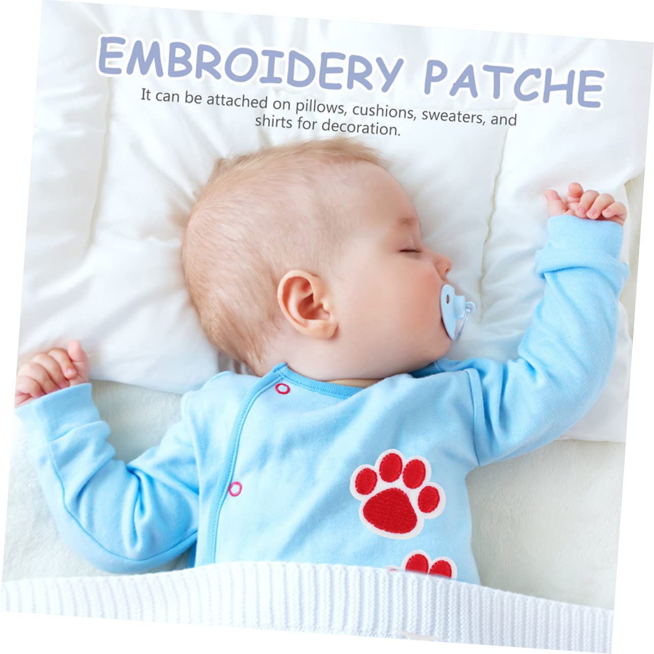 EXCEART 100pezzi Toppe Ricamate Per Impronte Di Zampa Di Cane Applicazioni Per Cucire Su Vestiti Decorazioni Per Accessori Fai Da Te Per Giubbotti e Grembiuli
