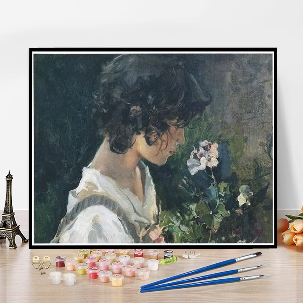 Amazon.co.jp: 油絵数字キットによる絵画塗り絵大人手塗りDIY絵