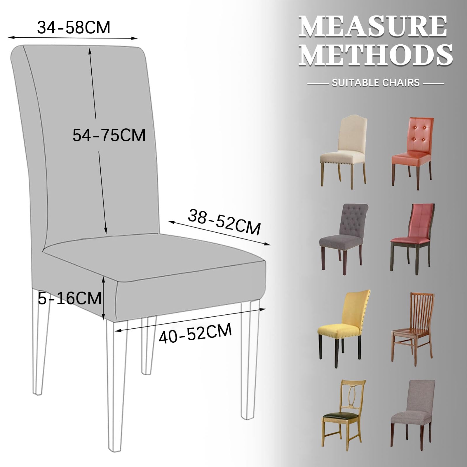 Coprisedie In Velluto 4 Pezzi Elasticizzati - Morbidi, Anti-Graffio, Universali, Colore Cammello