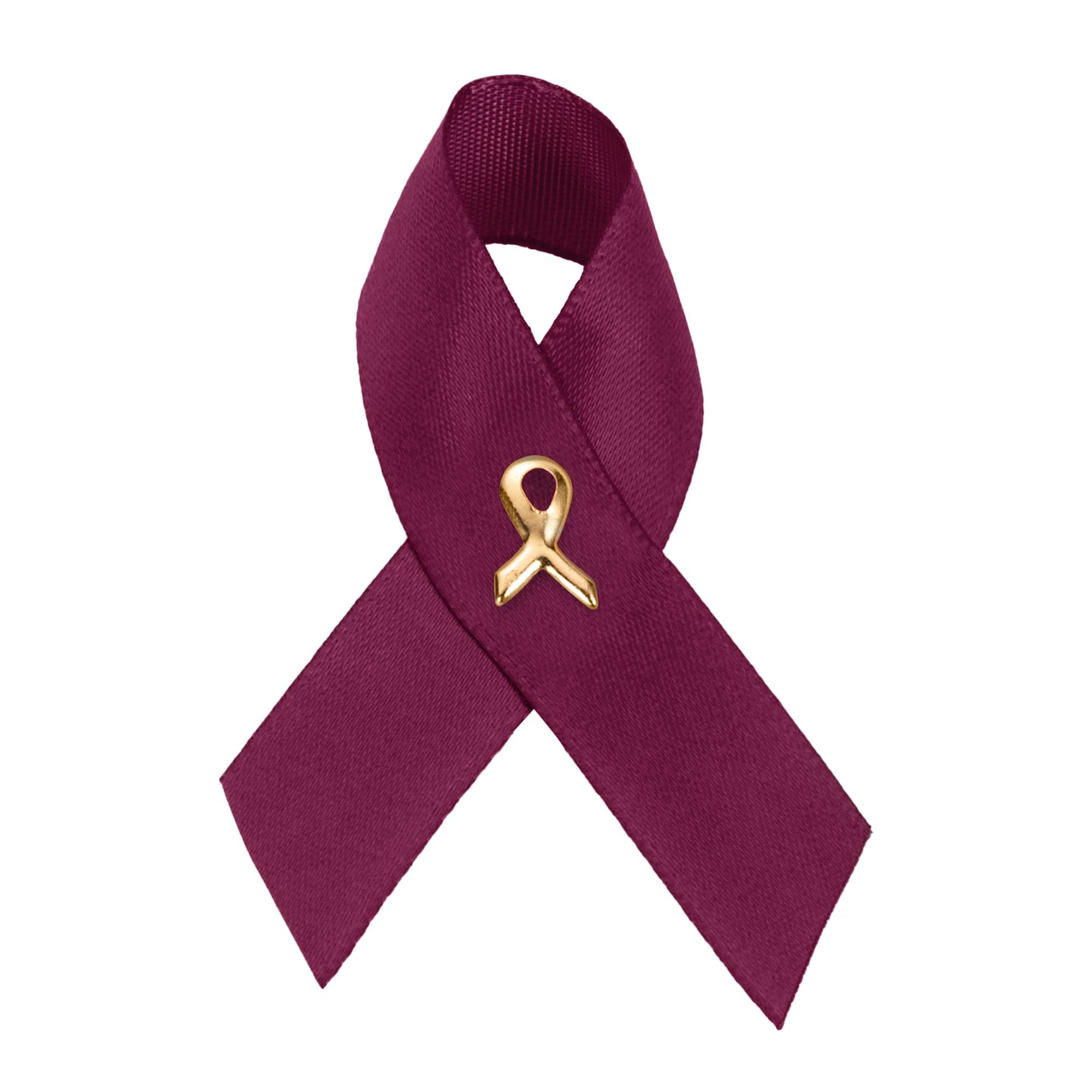 1/2/5/10/25/50/100pcs Satin Awareness Ribbon Pins (Pick your color), for Cancer &amp; Disease Awareness, Bulk Quantities for Fundraising, Events, Gift Giving