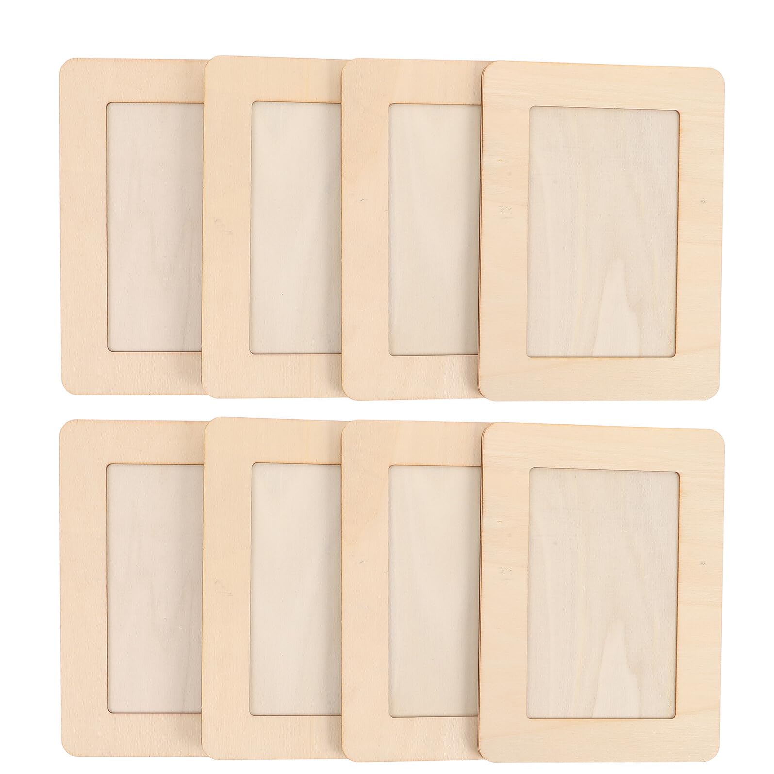 EXCEART 8 Pezzi Cornice Portafoto in Legno Naturale Fai da Te per Foto 15x10cm, Finitura Legno Grezzo, Supporto da Tavolo per Celebrazioni e Matrimoni, Uso Lungo Termine