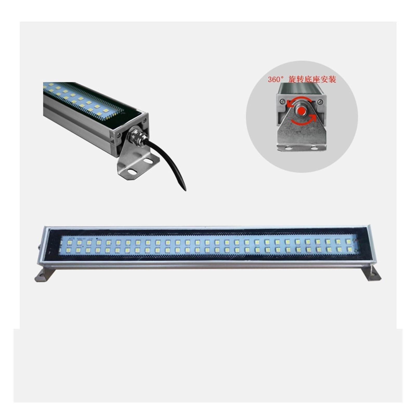 5-40W LED światło robocze obrabiarki, rura tokarki CNC oświetlenie przemysłowe do garażu, warsztatu, piły taśmowej i wiertarki Wysoka jasność(12W L400,24-36V)