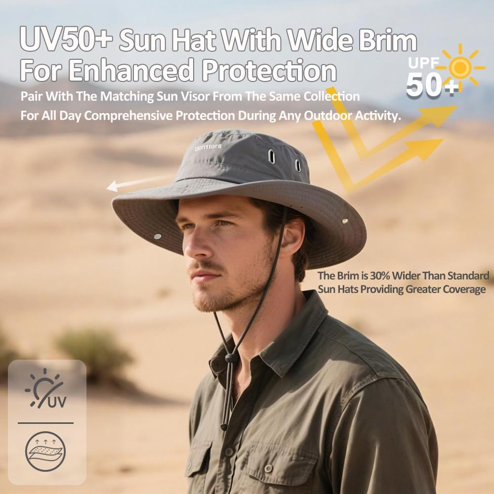 Wide-Brimmed Sun Hat,Fishing Hat,for Beach Fishing, Hiking,Camping,with Cooling Silk Mask to Block Mosquitoes(Hat + Mask)