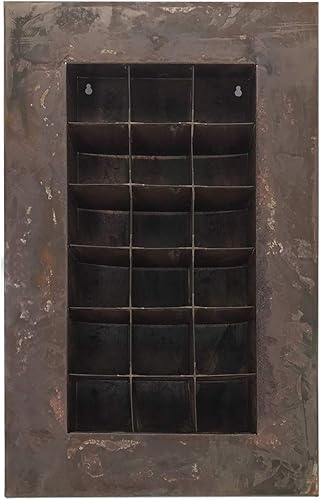 Vista 74 de Vandue Modern Home Living - Maceta suculenta de acero galvanizado de acero galvanizado (zinc envejecido, 16 bolsillos)