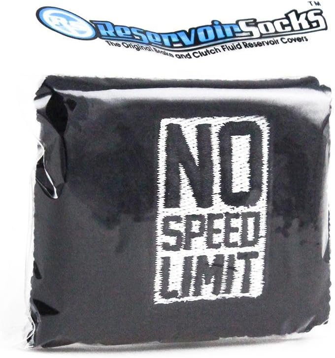 Reservoir Socks No Speed Limit Rear Brake or Clutch Reservoir Covers for Motorcycles, Sportbikes