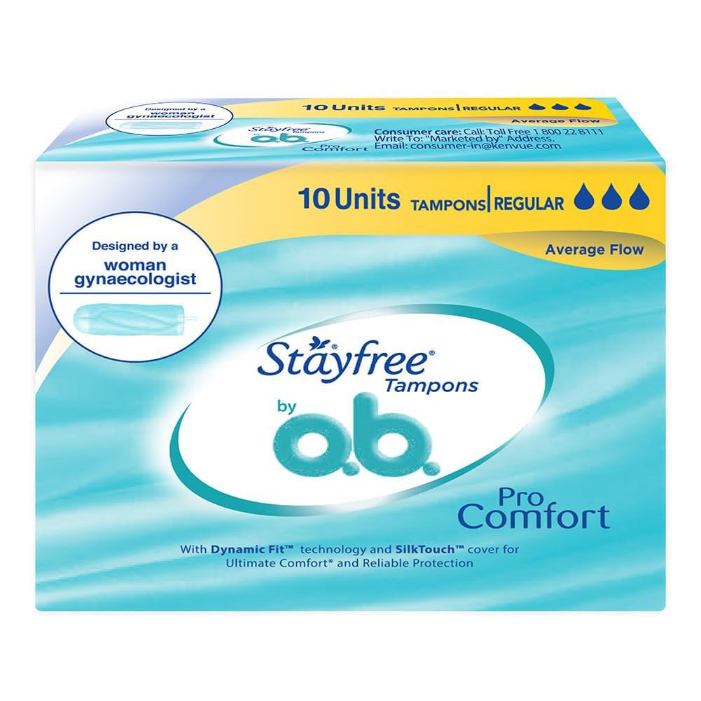 - Tampons by OB| Normal flow|10 piece| Dynamic Fit Technology| Rashfree| No skin irritation| Upto 100% leakage protection| Silk touch technology| Stain free