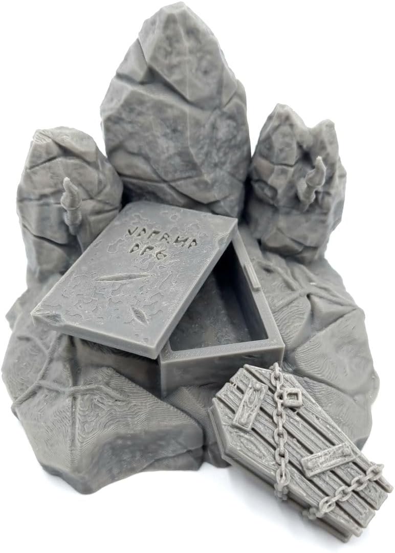 QP3D - Fantasy Grave Rocks - Scatter Terrain Scenery for Tabletop & RPG 28-32mm Miniatures Wargames, Props DnD D&D, 3D Printed and Paintable