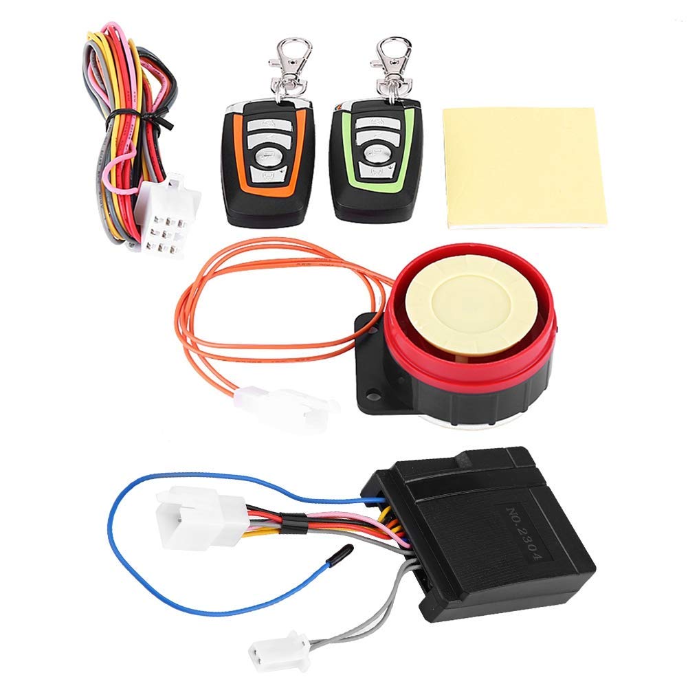 Yctze Sistema di sicurezza antifurto sostituzione per moto, sistema di allarme antifurto sostituzione per moto ABS Telecomando 125 db per allarme moto antifurto sonoro alarma moto con mando allarme mo