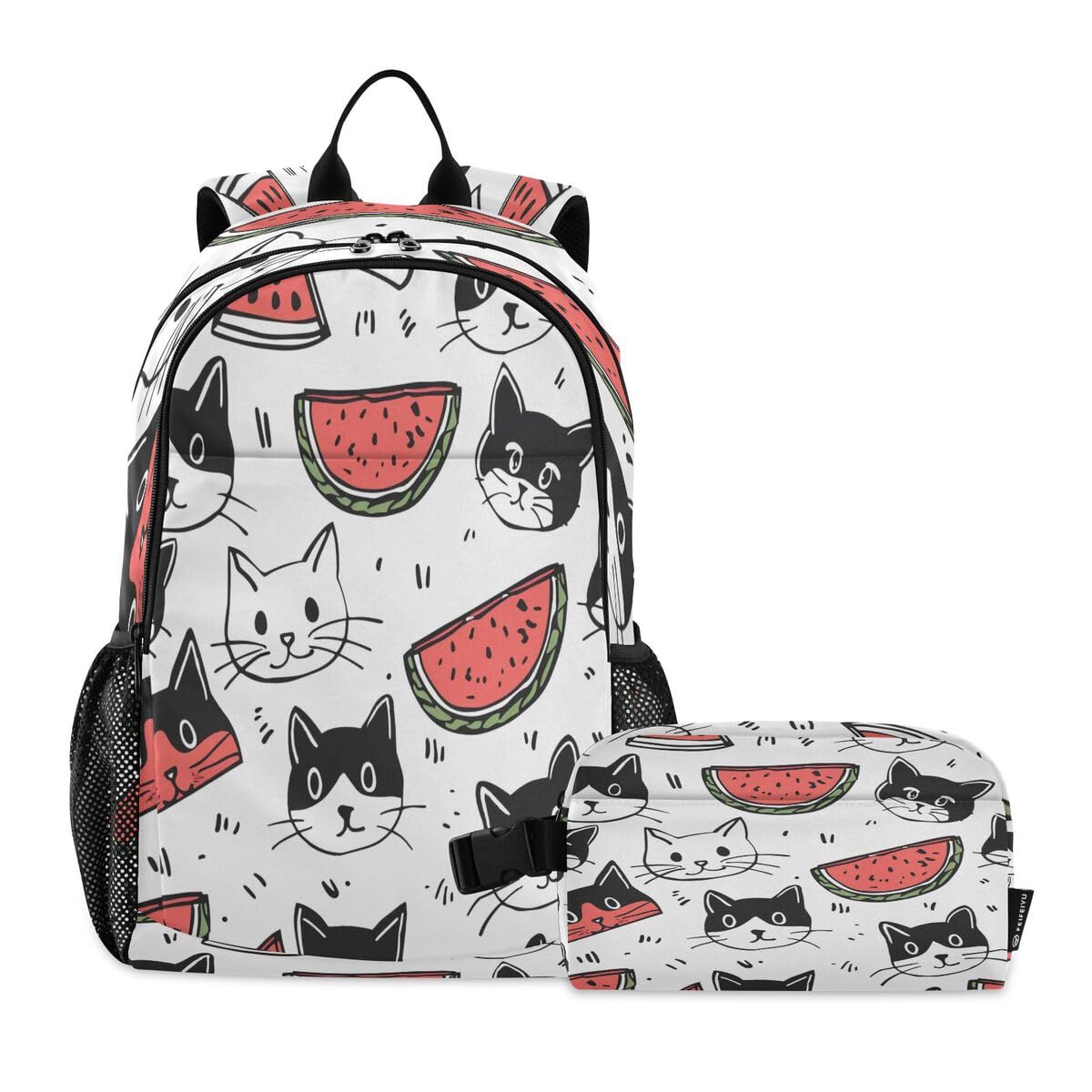 Sac à dos chat pour l'école primaire ensemble scolaire enfant mignon