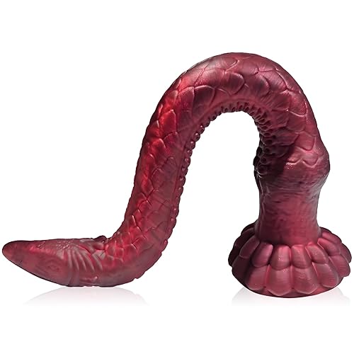 Long Dildo Anal Sex Toys - Huge Monster Dildo Tentacle Anal Plug for G Spot & P Spot Stimulation,Thick Silicone Anal Dildos with Strong Suction Cup,Adult Sex Toys for Men Women (M) - M