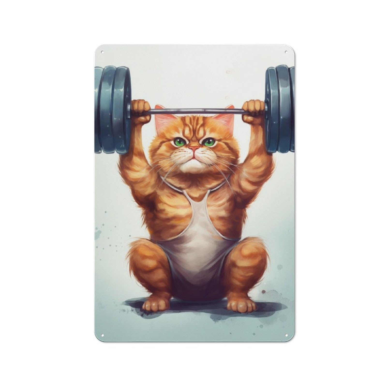 Junmoney Bodybuilding Beast Tin Sign 30X20cm With For Workshop Wall, Rustic Decor, Suited To Workshop Decor Fans