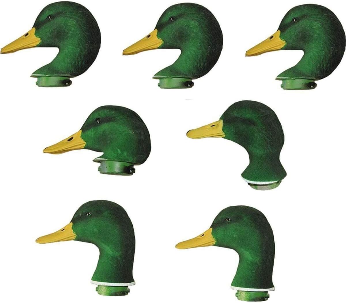Dakota Decoys X-Treme Mallard Flocked Head Replacements 7pk
