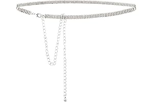 Metallic Rhinestone Chain Belt: Amplify Your Wardrobe with Dazzling Elegance