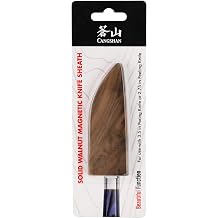 Walnut Magnetic Knife Sheaths, Saya Style Blade Protection 3.5-Inch
