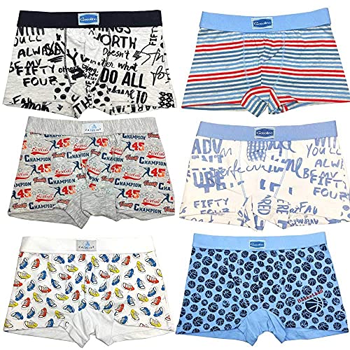 GASOLINO (6pack Boxer Bébé (Assortiment by Ladyc) Coton Extensible Motifs Selon La Stock (Image Indicatif) - Multicolore, 8 Ans Cover