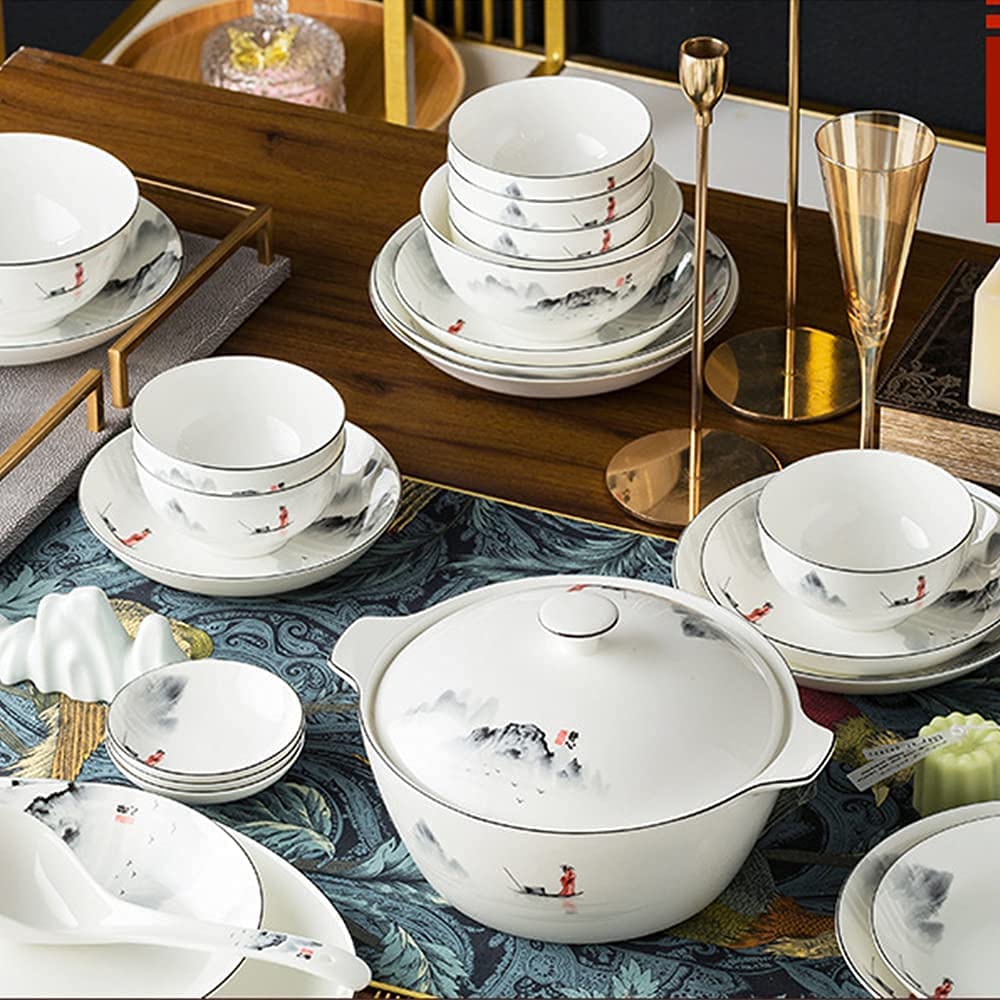 Amazon.com: ELUKHT Fine Bone China Porcelain Dinner Set, Luxury
