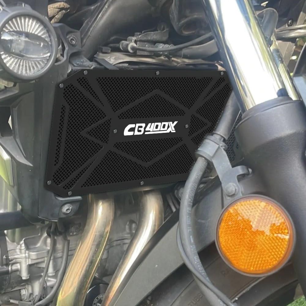 Grille De Protection Radiateur Moto En Aluminium - Pour Honda CB500X / CB400X (2013-2023) - Noir - Anti-cailloux & Boue