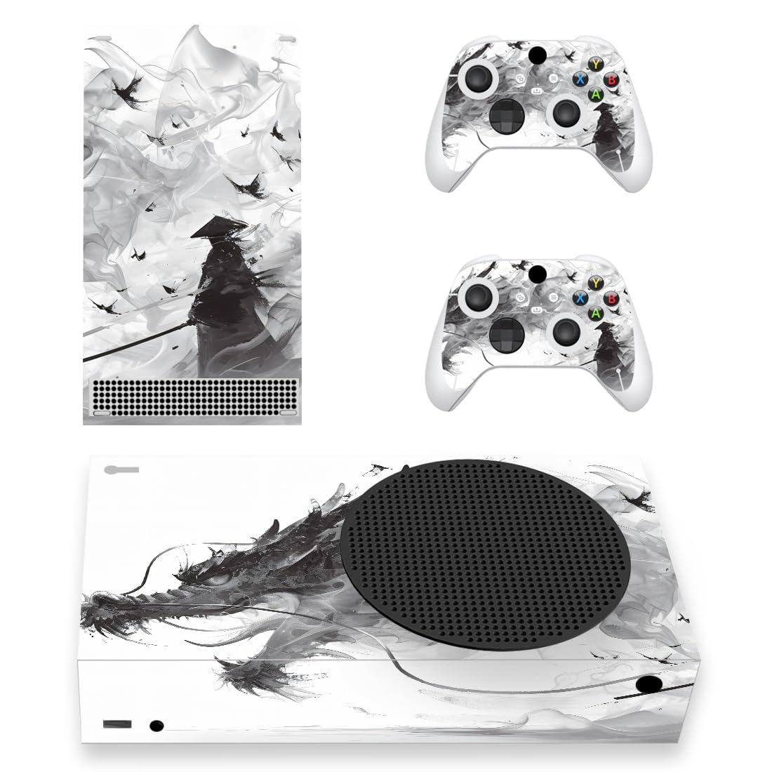 playvital Blue Nebula Custom Vinyl Skins for Xbox Series S, Wrap Decal Cover Stickers for Xbox Series S Console Controller — view 11
