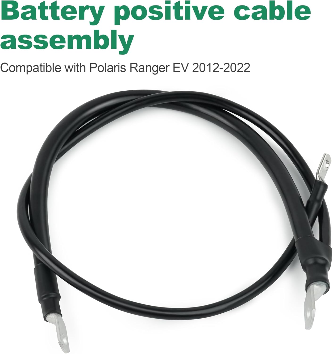 Battery Positive POS Cable Assembly Compatible with Polaris Ranger EV 2012-2022 Replace 4013583
