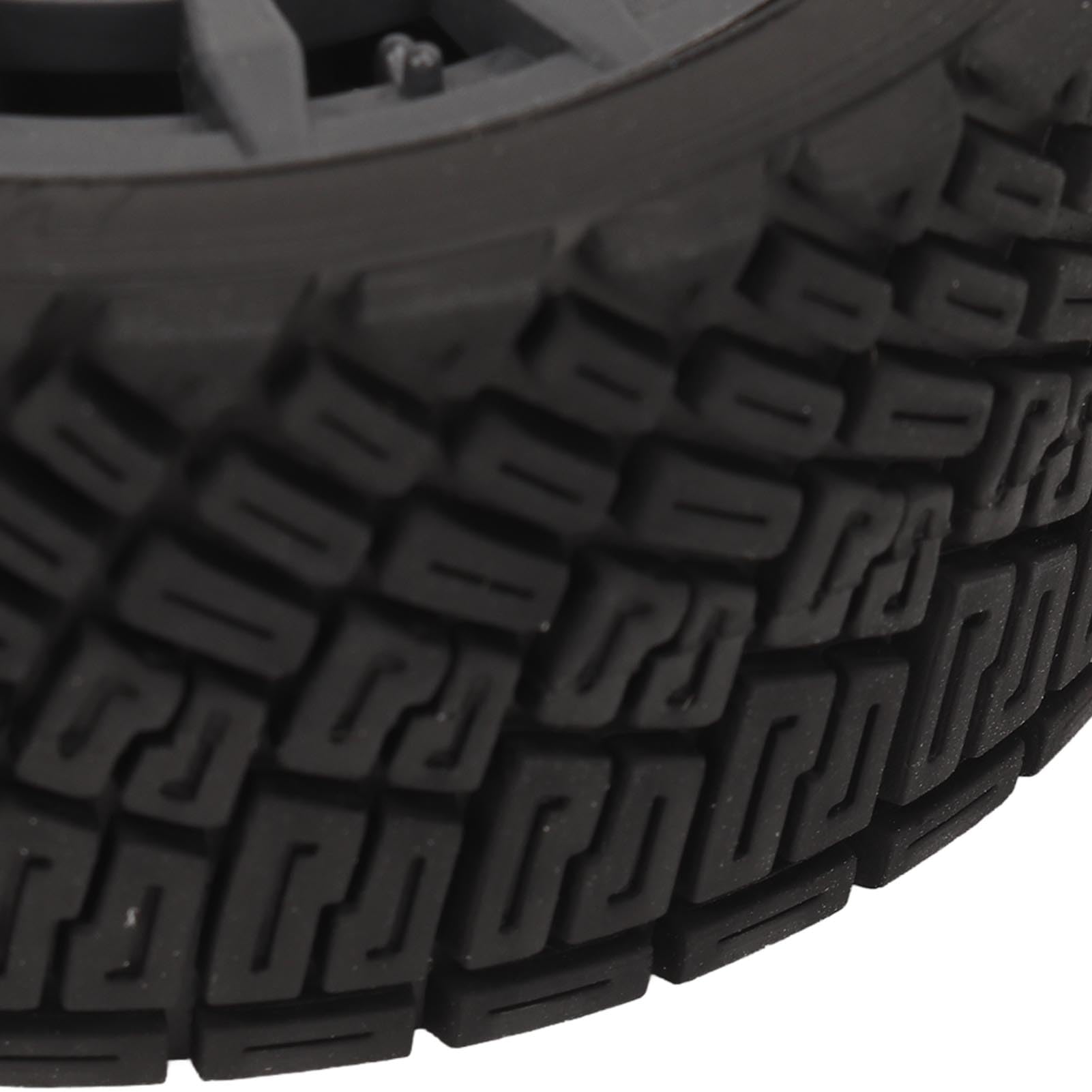 4 pièces roues en caoutchouc de pneu de voiture RC, pneus de route 1/10 RC pour TT01 TT02 XV01 XV02 HSP 94123 94122, pneus de dérive à amorti fort à haute résistance à l'usure (Noire)