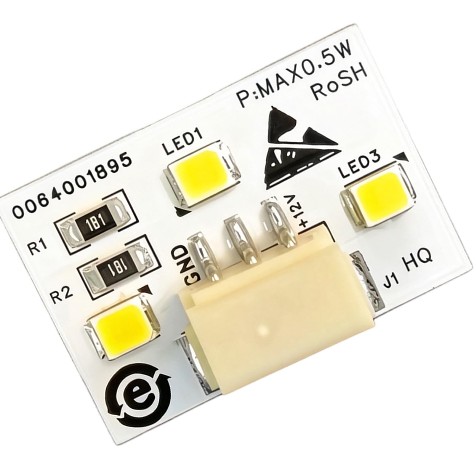 Hzbb Multicolor Brightness 3Led Refrigerator Repair Light Board Pcb Texture Replacement Lamp Suitable For Various Fridge Models Refrigerator Lamp