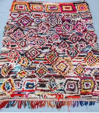 "Picasso" Exceptional Boucherouite Rug